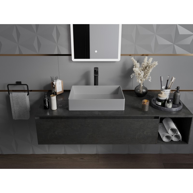 Mexen Goya countertop washbasin 51 x 37 cm, light gray matte - 22185061
