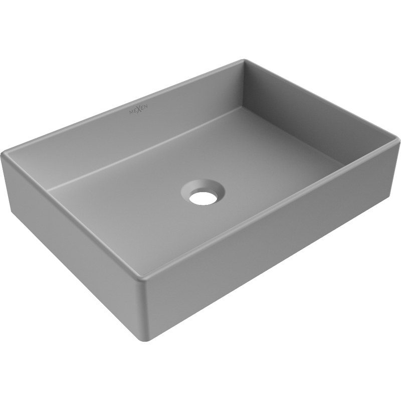 Mexen Goya countertop washbasin 51 x 37 cm, light gray matte - 22185061