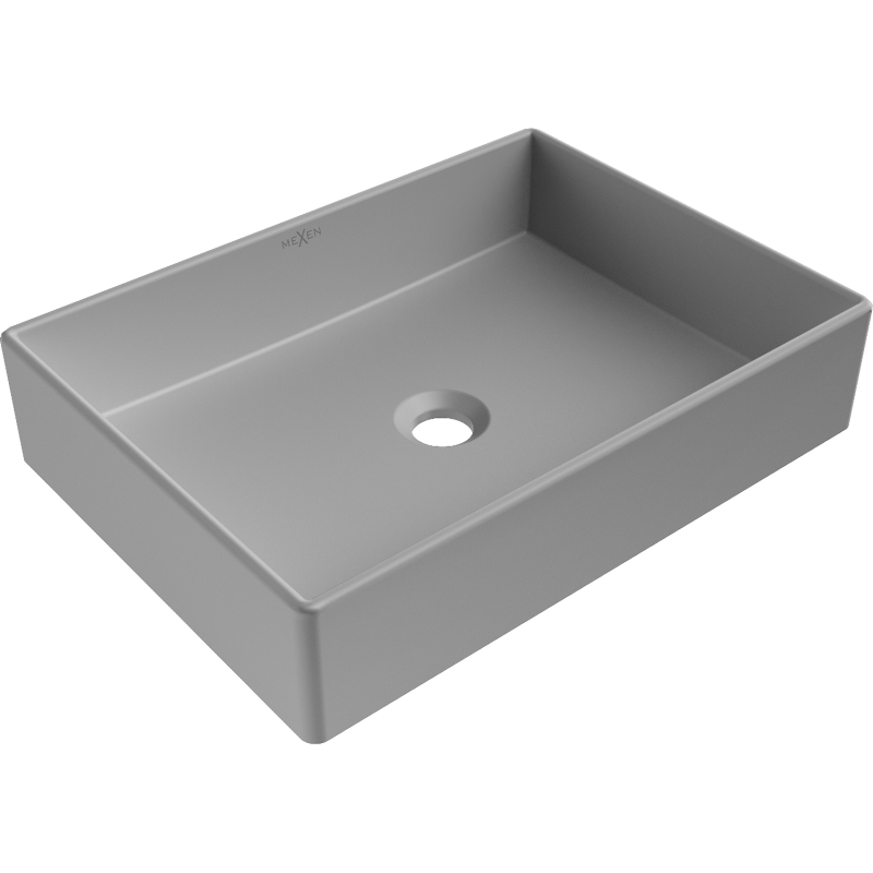 Mexen Goya countertop washbasin 51 x 37 cm, light grey matte - 22185061