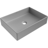 Mexen Goya countertop washbasin 51 x 37 cm, light grey matte - 22185061