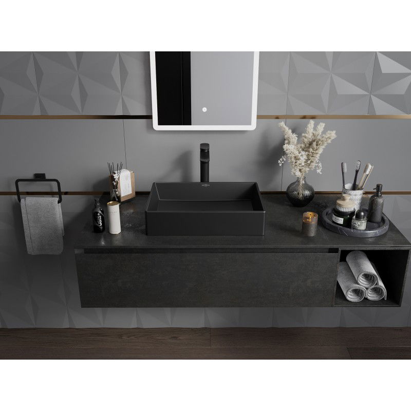 Mexen Goya countertop washbasin 51 x 37 cm, black matte - 22185085