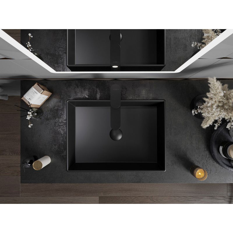 Mexen Goya countertop washbasin 51 x 37 cm, black matte - 22185085