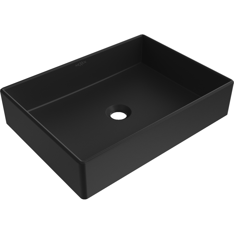 Mexen Goya countertop washbasin 51 x 37 cm, Black matt - 22185085