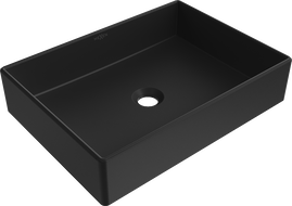 Mexen Goya countertop washbasin 51 x 37 cm, Black matt - 22185085