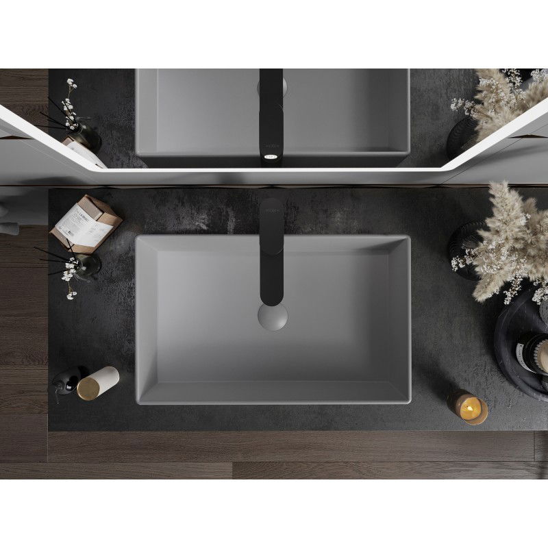 Mexen Goya countertop washbasin 60 x 37 cm, light grey matte- 22186061