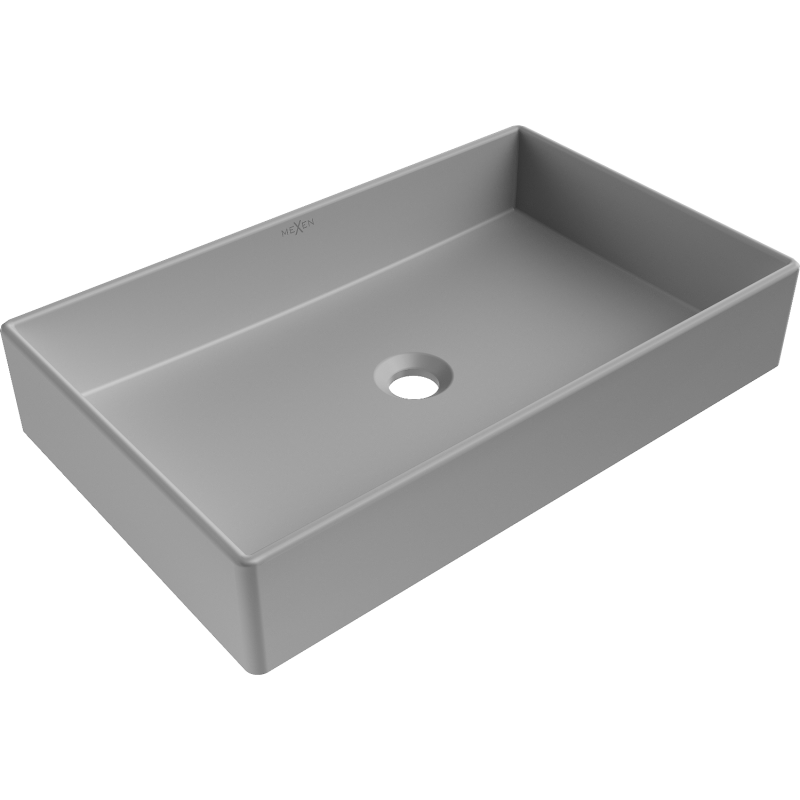 Mexen Goya countertop washbasin 60 x 37 cm, light gray matte - 22186061
