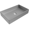 Mexen Goya countertop washbasin 60 x 37 cm, light gray matte - 22186061
