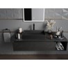 Mexen Goya 60 x 37 cm countertop washbasin, matte black - 22186085