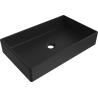 Mexen Goya 60 x 37 cm countertop washbasin, matte black - 22186085