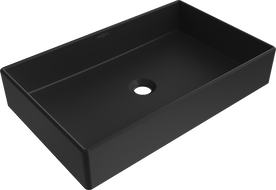 Mexen Goya 60 x 37 cm countertop washbasin, matte black - 22186085