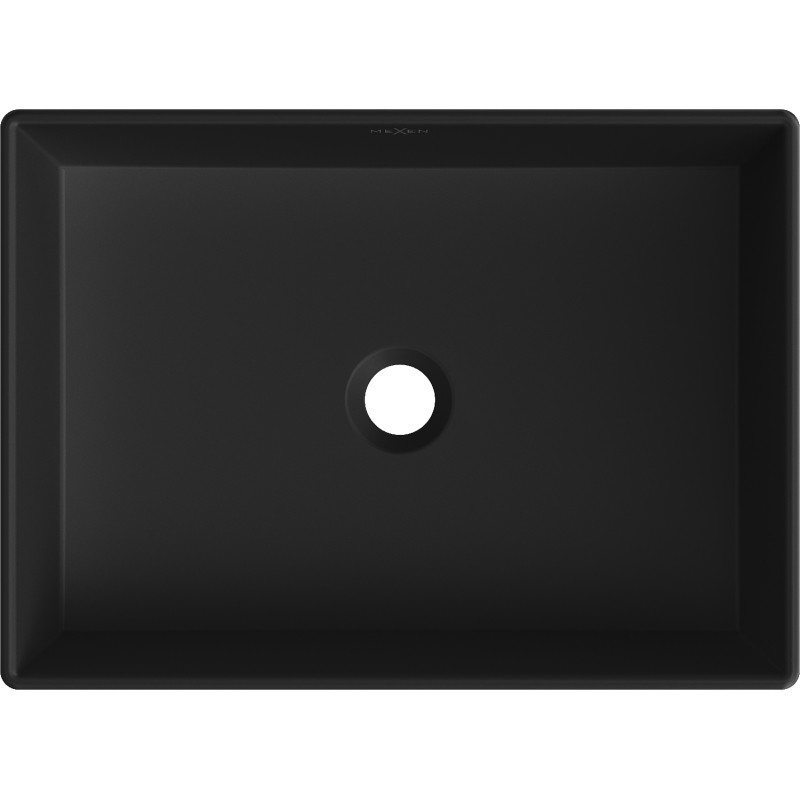 Mexen Goya 60 x 37 cm countertop washbasin, matte black - 22186085