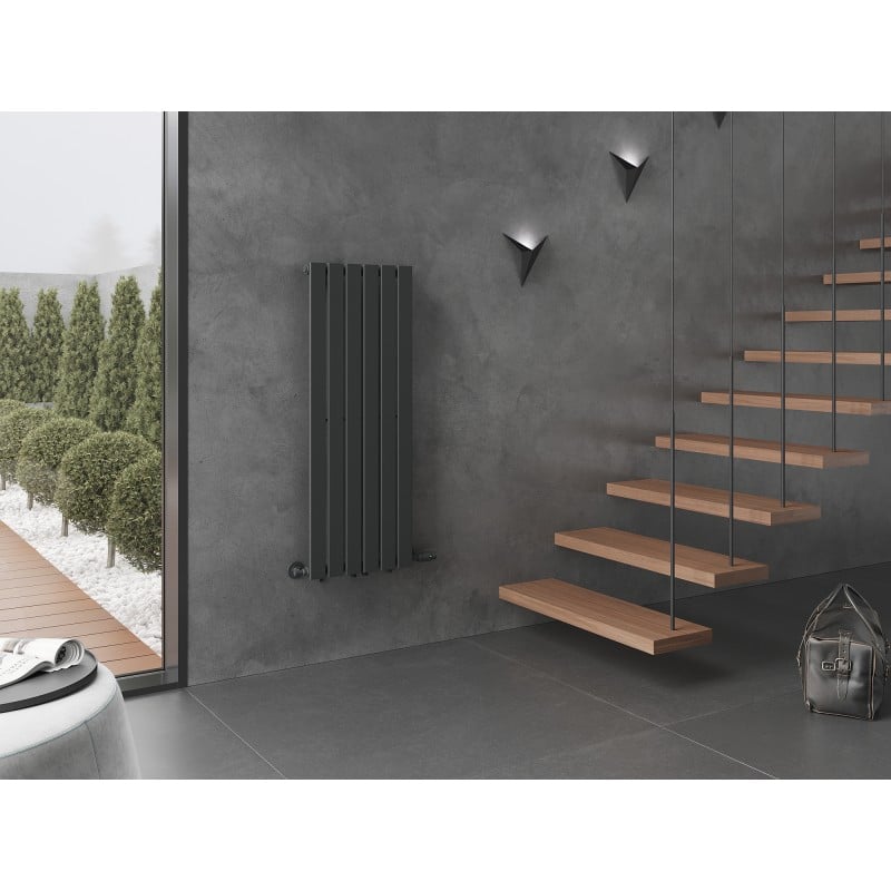 Mexen Boston Decorative Radiator 1200 x 452 mm, 611 W, Anthracite - W213-1200-452-00-66