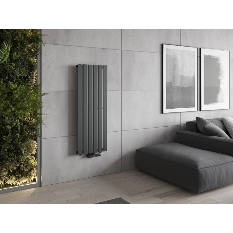 Mexen Boston Decorative Radiator 1200 x 452 mm, 611 W, Anthracite - W213-1200-452-00-66