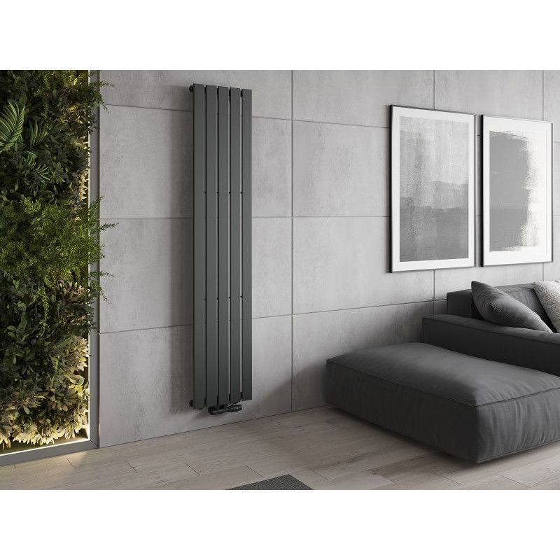 Mexen Boston decorative radiator 1800 x 376 mm, 740 W, anthracite - W213-1800-376-01-66