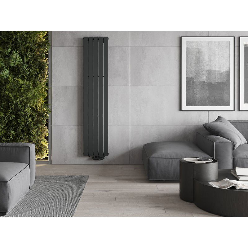 Mexen Boston decorative radiator 1800 x 376 mm, 740 W, anthracite - W213-1800-376-01-66