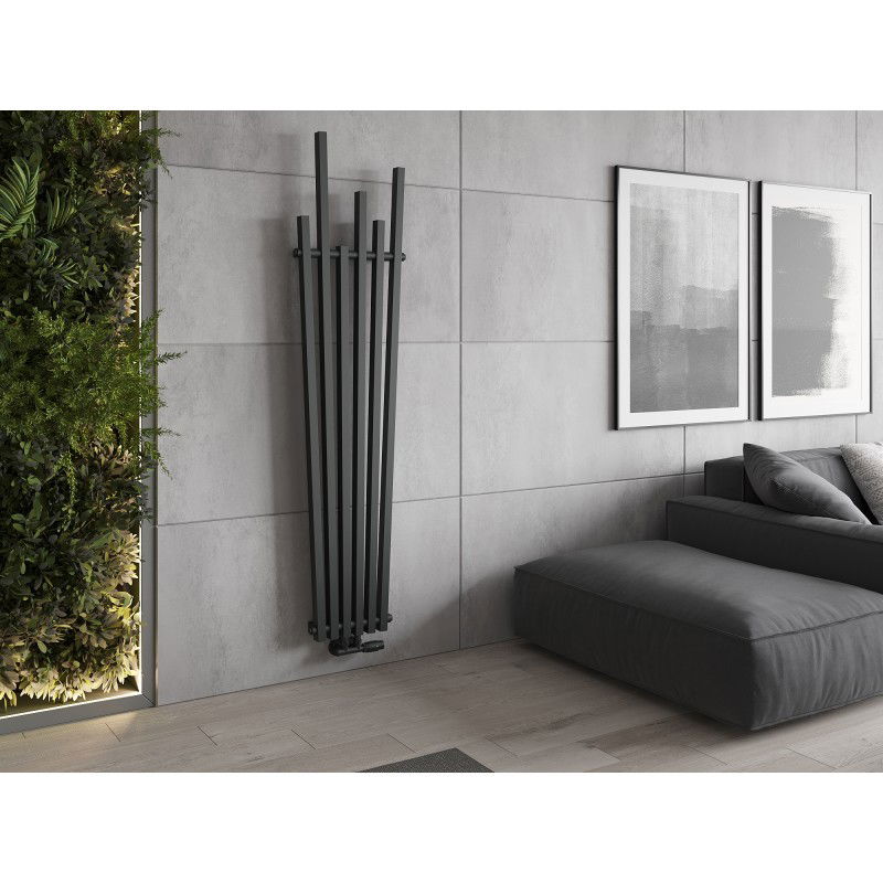 Mexen Omaha decorative radiator 1800 x 420 mm, 655 W, anthracite - W208-1800-420-00-66