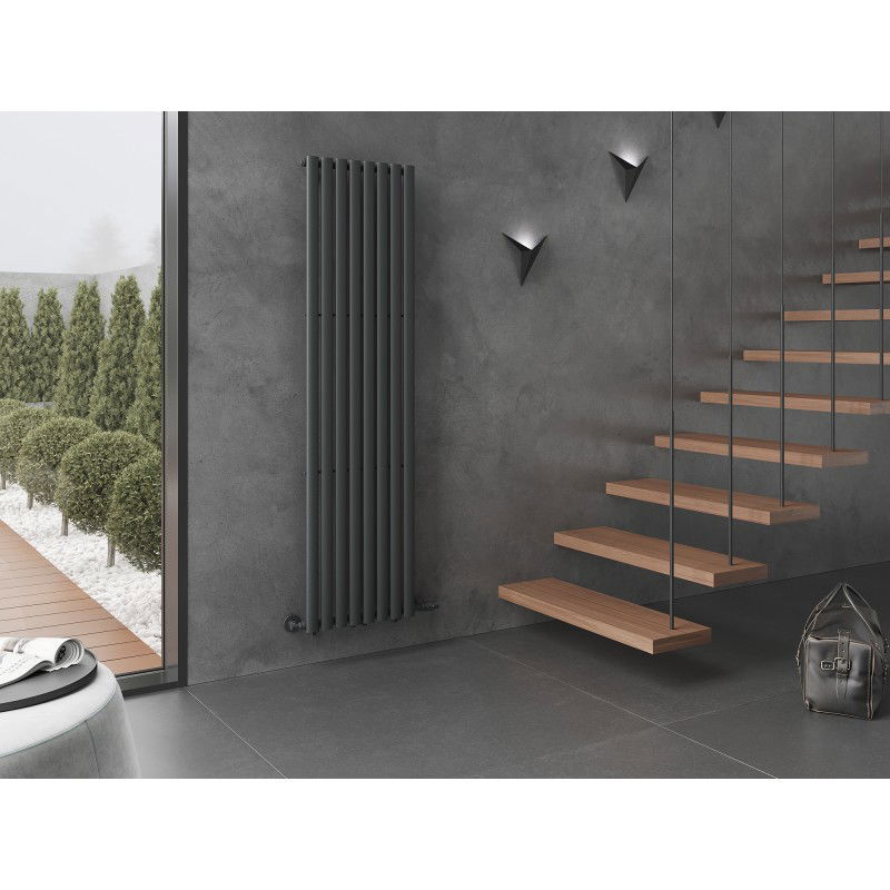 Mexen Oregon Decorative Radiator 1800 x 480 mm, 805 W, Anthracite - W202-1800-490-00-66