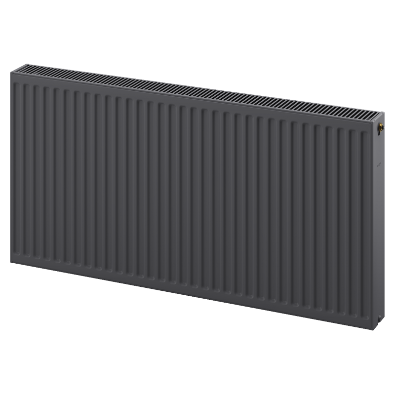 Mexen CC22 600 x 1100 mm Panel Radiator, Central Bottom Connection, 1818 W, Anthracite - W6C22-060-110-66