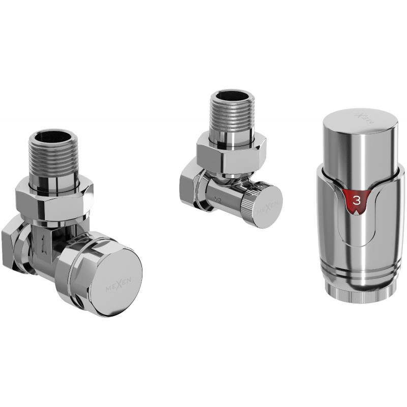 Mexen G00 Thermostatic Angular Set, Chrome - W901-900-01