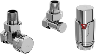 Mexen G00 Thermostatic Angular Set, Chrome - W901-900-01