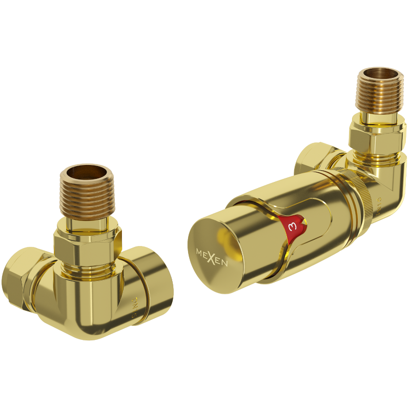 Mexen G00 axial thermostatic set, gold - W903-900-50