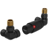 Mexen G00 axial thermostatic set, black - W903-900-70