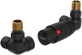 Mexen G00 axial thermostatic set, black - W903-900-70