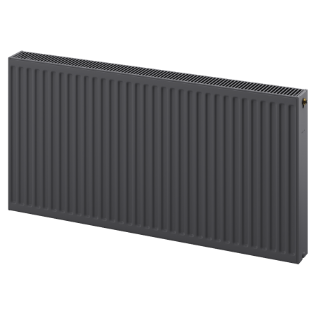 Mexen CC22 900 x 1400 mm Panel Radiator, Central Bottom Connection, 3198 W, Anthracite - W6C22-090-140-66