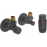 Mexen G00 angular thermostatic set with cover R, anthracite - W901-900-904-66