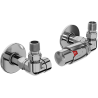 Mexen G00 axial thermostatic set with R mask, chrome - W903-900-904-01
