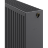 Mexen CC33 flat radiator 300 x 1400 mm, bottom central connection, 1868 W, anthracite - W6C33-030-140-66