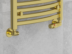 Mexen G00 axial thermostatic set with R cover, gold - W903-900-904-50