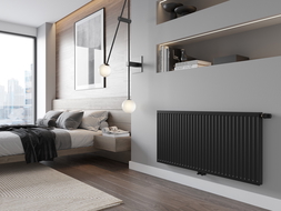 Mexen CC11 panel radiator 500 x 500 mm, central bottom connection, 398 W, black - W6C11-050-050-70