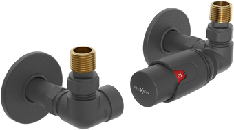 Mexen G00 axial thermostatic set with R cover, anthracite - W903-900-904-66