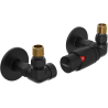 Mexen G00 axial thermostatic set with R cover, black - W903-900-904-70