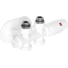 Mexen G00 thermostatic set angle/straight with cover R, Duplex, DN50, white - W908-900-905-20