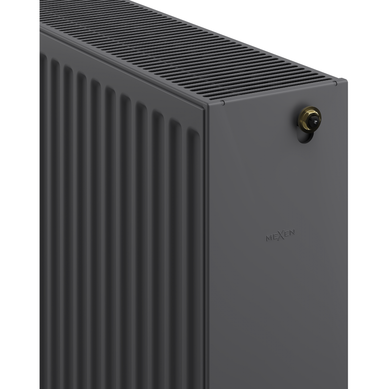 Mexen CC33 panel radiator 500 x 2000 mm, central bottom connection, 4042 W, anthracite - W6C33-050-200-66