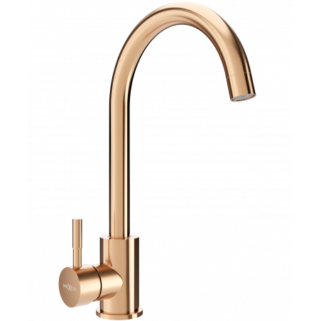 Mexen Foggia kitchen mixer tap, Rose gold - 671800-60