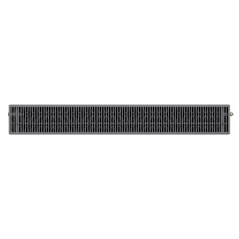 Mexen CC33 flat radiator 500 x 2600 mm, central bottom connection, 5255 W, anthracite - W6C33-050-260-66