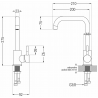 Mexen Modena kitchen mixer tap, Rose gold - 671900-60