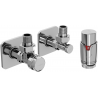 Mexen G00 Angle Thermostatic Set with Cover S, Chrome - W901-900-909-01