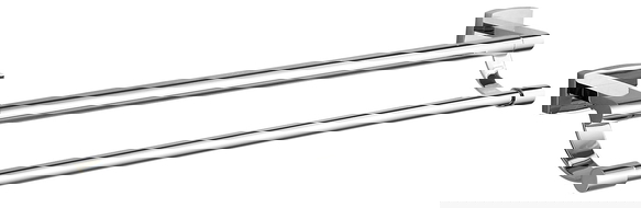 Mexen Zoja double towel rack, Chrome - 7019125-00