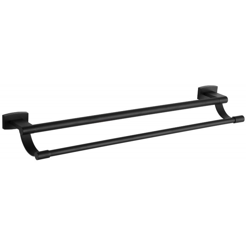 Mexen Zoja double towel rack, Black - 7019125-70