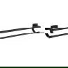 Mexen Zoja double towel hook, black - 7019125-70