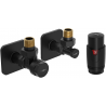 Mexen G00 angled thermostatic set with masking S, black - W901-900-909-70