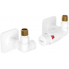 Mexen G00 axial thermostatic set with cover S, white - W903-900-909-20