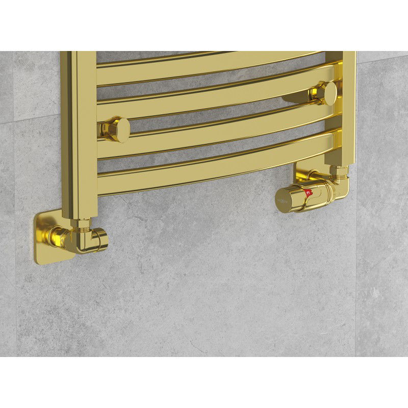 Mexen G00 axial thermostatic set with cover S, gold - W903-900-909-50