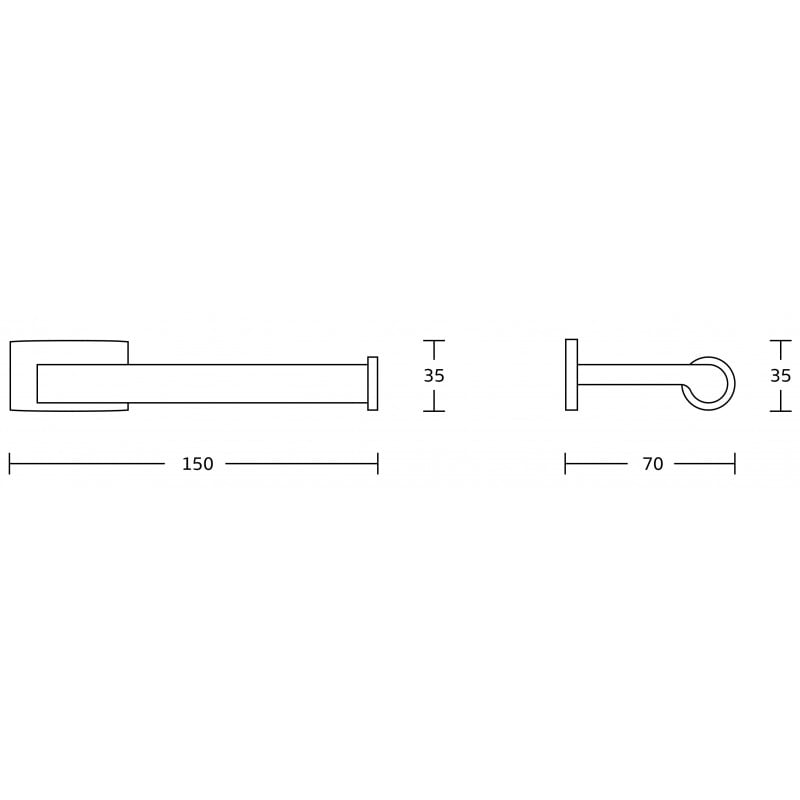 Mexen Zoja toilet paper holder, gold - 70191333-50