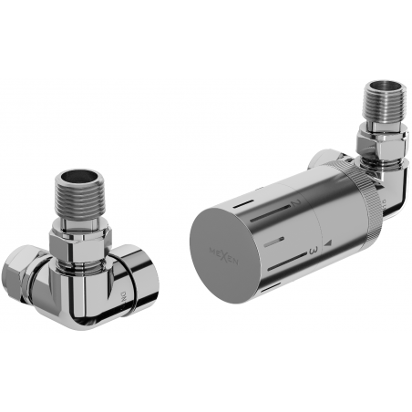 Mexen G05 axial thermostatic set, chrome - W903-958-01
