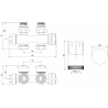 Mexen G05 axial thermostatic set, chrome - W903-958-01